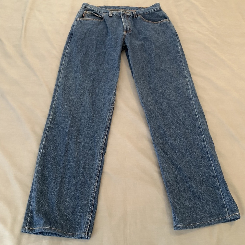 Red Kap Jeans Mens 30x32 Blue Medium Wash Relaxed Straight Denim‎ Work Pants